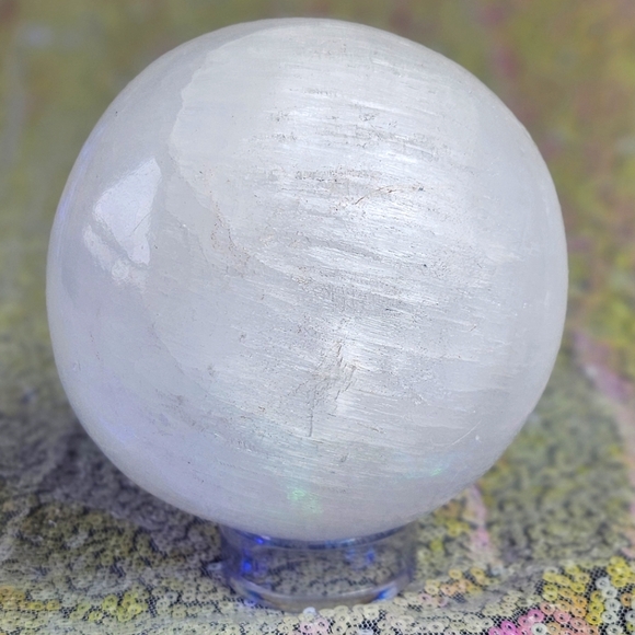 Selenite 4" Sphere - Picture 1 of 6